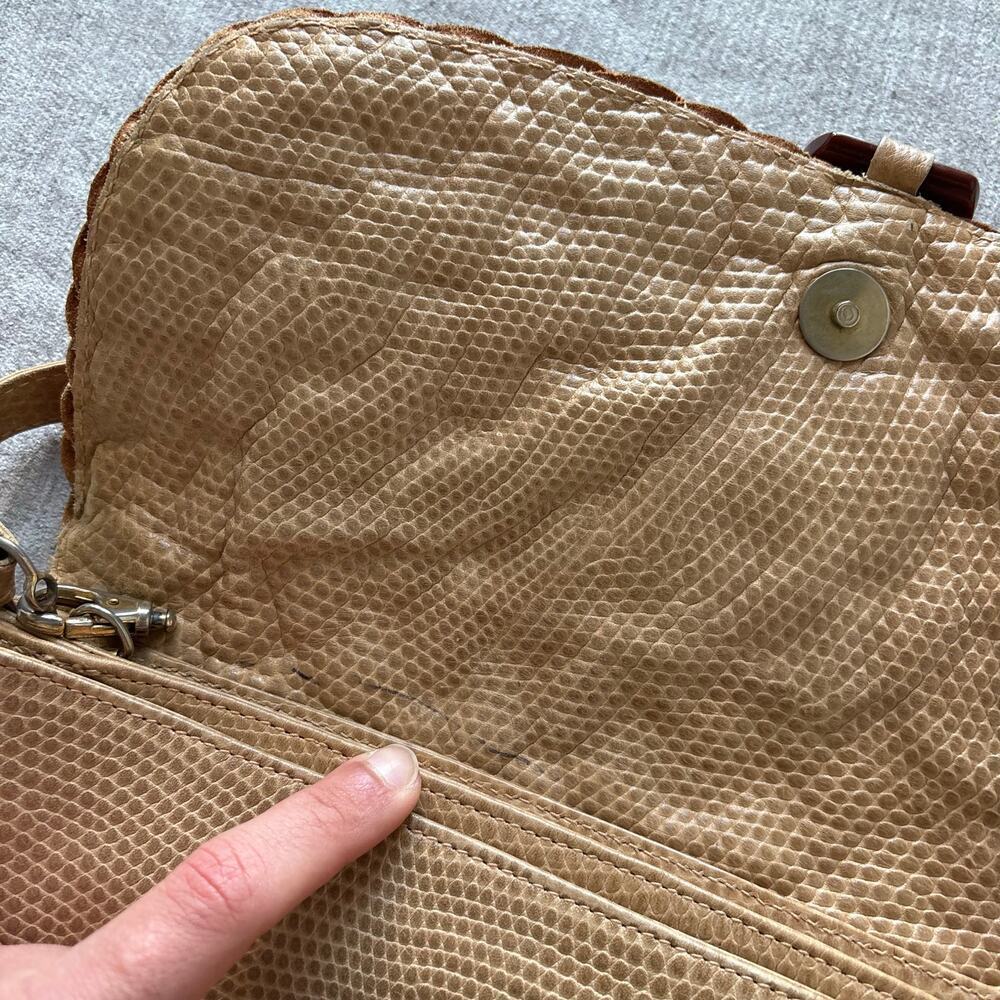 Walter Katten Made in Italy Woven Leather Crossbody Purse - Picture 5 of 8